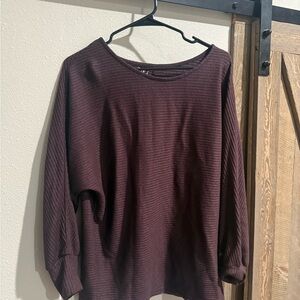 Maurices Ribbed Plum Top